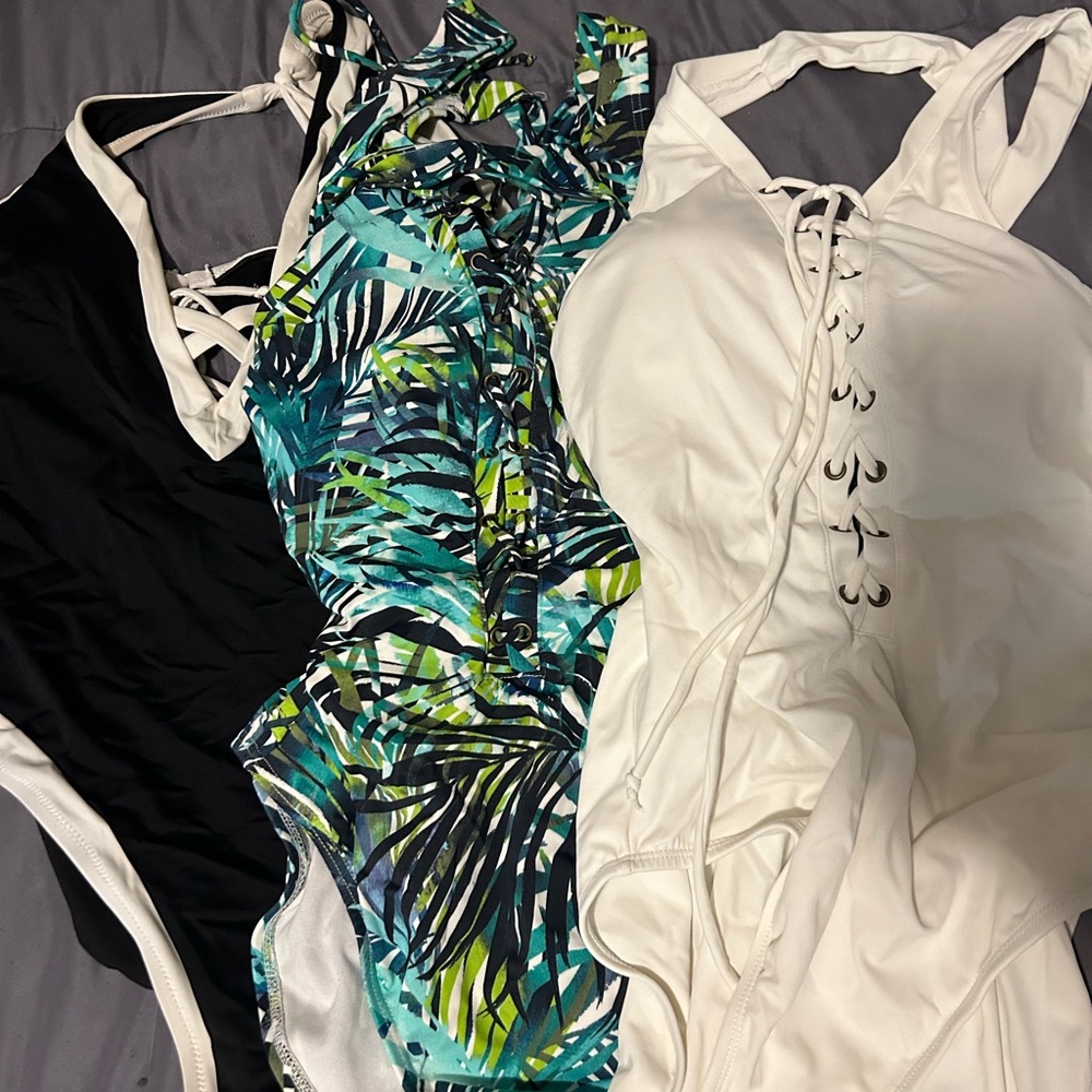 Lot of Ashley Graham Swimsuits, sizes 10 & 12